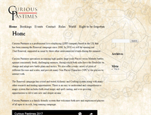 Tablet Screenshot of curiouspastimes.co.uk